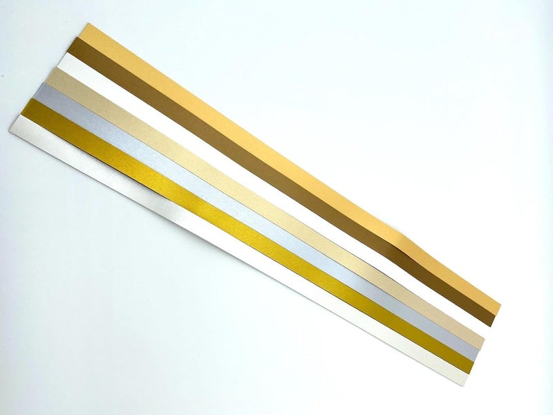 Froebel Mint 3/8" Assorted Tinsel Paper Strips for German, Froebel, Moravian Stars & Weaving (112 Strips) - Image 3